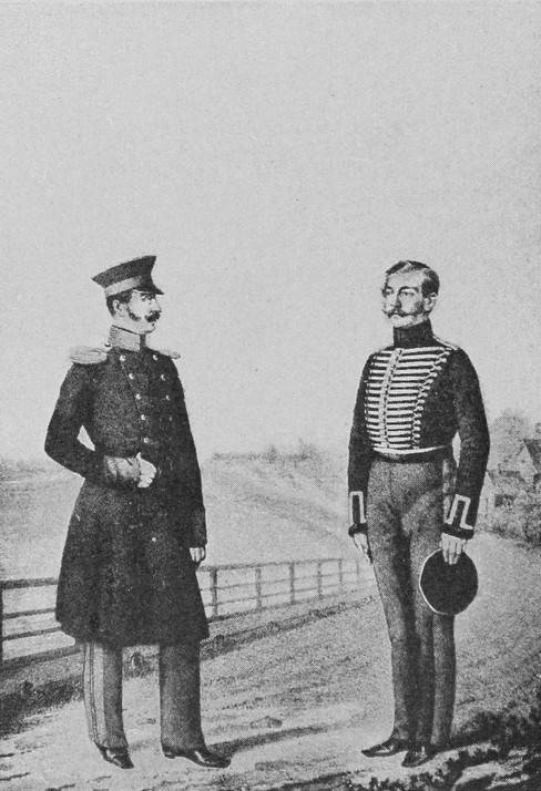 Оберъ-офицеръ и унтеръ-офицеръ Александрійскаго гусар. полка (1844—1849 г.)