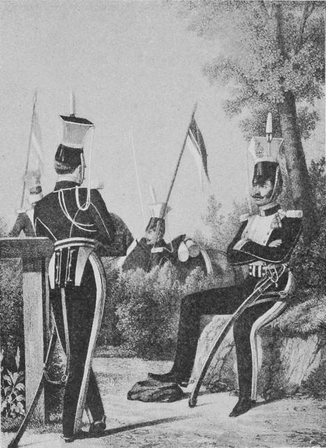Унтеръ-офицеры1-го и 2-го Бугскихъ улан. полковъ (1813—1825).