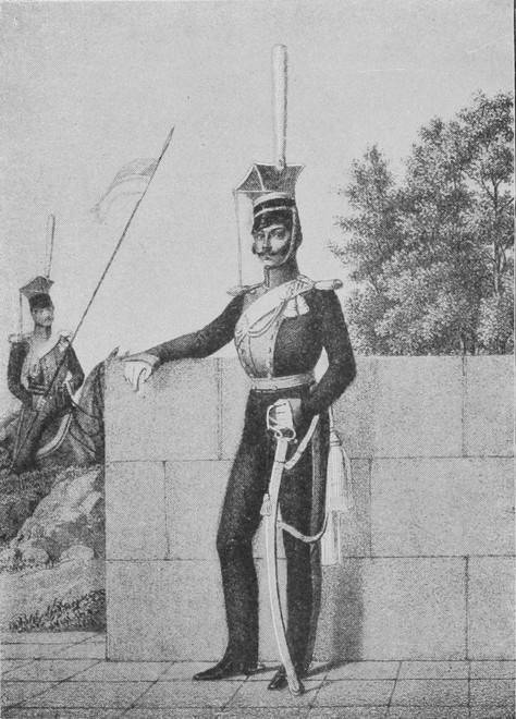 Рядовой и оберъ-офицеръ4-го Бугскаго улан. полка (1817—1818).