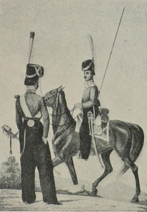 Унтеръ-офицеръ и рядовой л.-гв. Казачьяго полка 1816—24 гг.