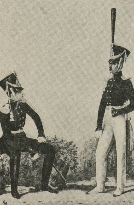 Оберъ-офицеры учебнаго карабинернаго полка, съ 1816—1823 гг.