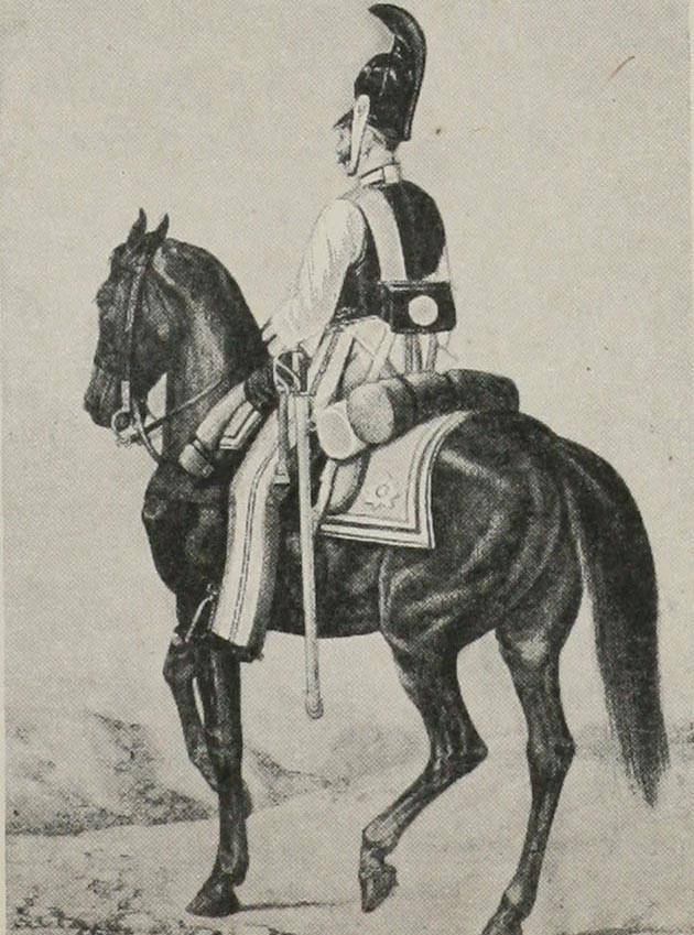 Унтеръ-офицеръ Л.-гв. Подольскаго Кирасирскаго полка, 1818—1820 гг.