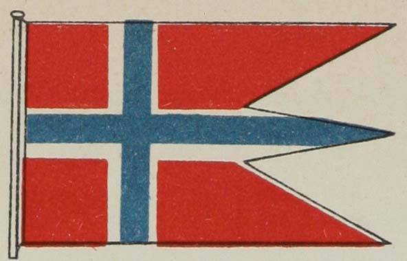 Флаги Норвегіи. Флаги Норвегіи. Военный флагъ.