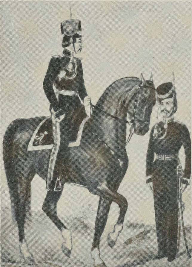 Оберъ-офицеръ и урядникъ Оренбургской каз. артиллеріи (1821—25 гг.).