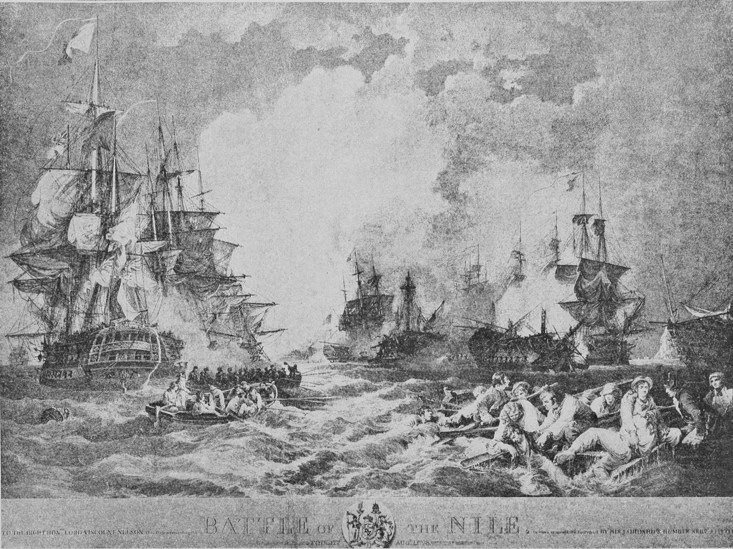 Морское сраженіе при Абукирѣ 1 и 2 августа 1798 года.