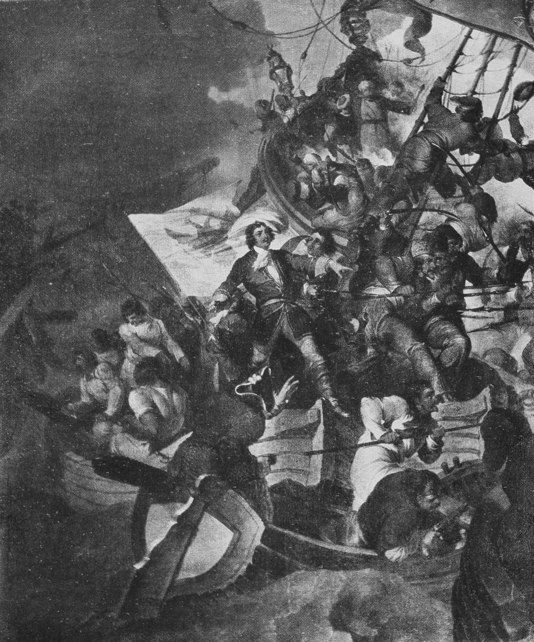 Сраженіе подъ Азовомъ 21-го мая 1696 г.(Съ картины въ музеѣ Морского Корпуса)