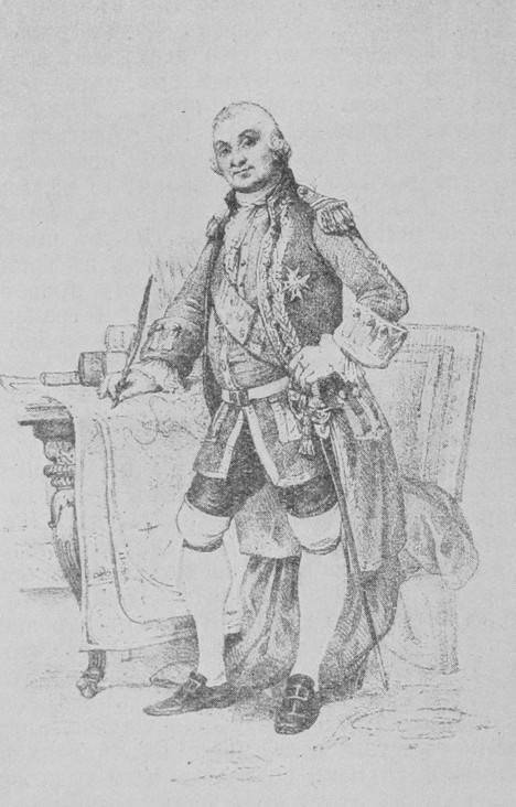 Французскій адмиралъ Сюфренъ.