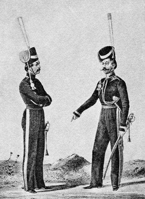 Казакъ и урядникъ Астрах. каз. войска. (1817—1825 гг.).