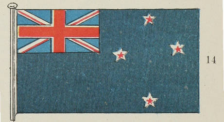 14. Правительственный флагъ Новой Зеландіи.