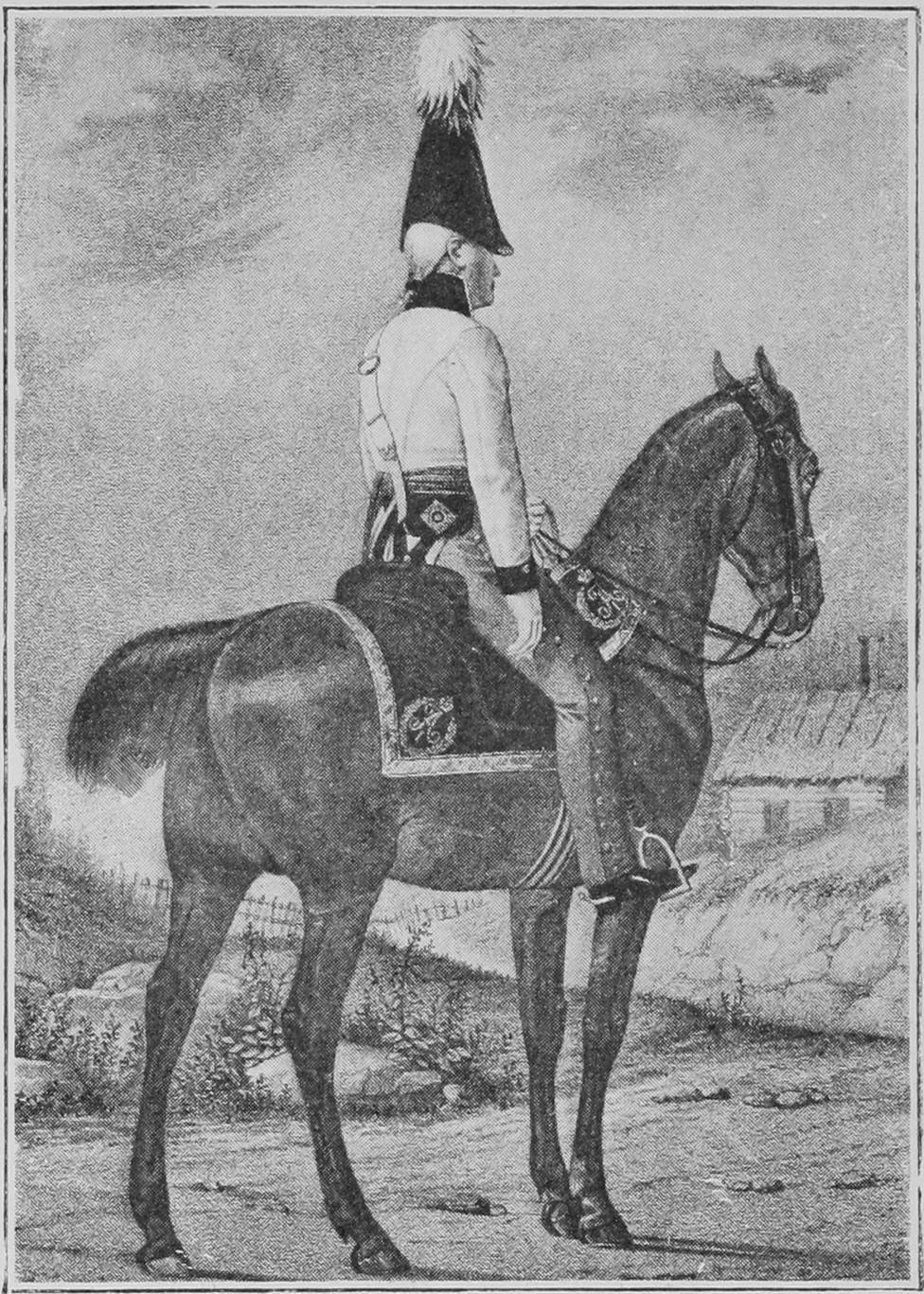Офицеръ Кирасир. Воен. Ордена полка въ походной формѣ. (1802—03 гг.).