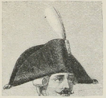 6. Шляпа оф-ра карабинер. полка 1786—96 гг.