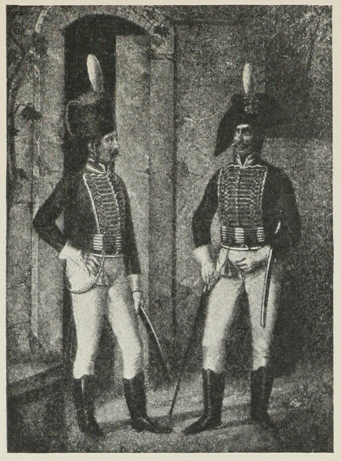 Рядовой и унтеръ-офицеръ лейбъ-гусарскаго полка въ 1796—98 гг.