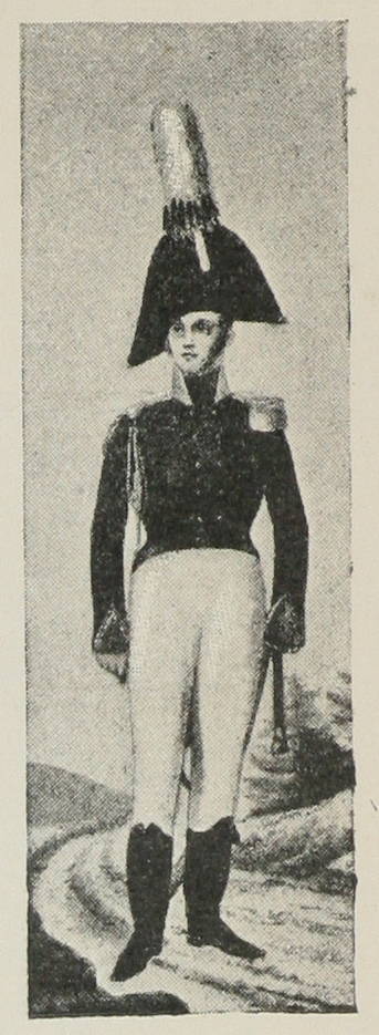 Штабъ-офиц. л.-гв. Гусарскаго полка въ 1807—09 гг.