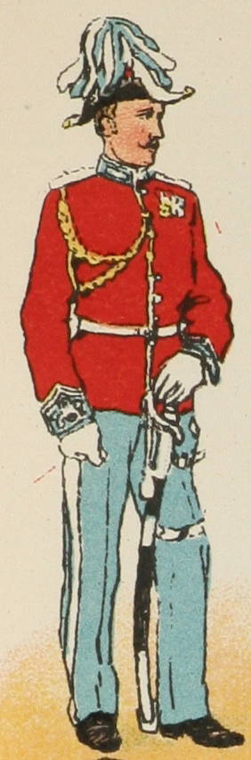 1) Парадная форма офицера королевскаго штаба.