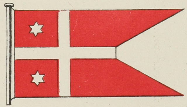 4) Флагъ вице-адмирала (Данія).