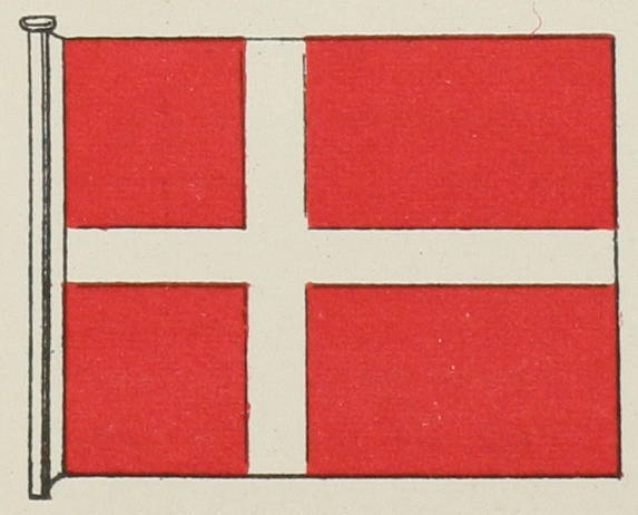 7) Датскій коммерческій флагъ.