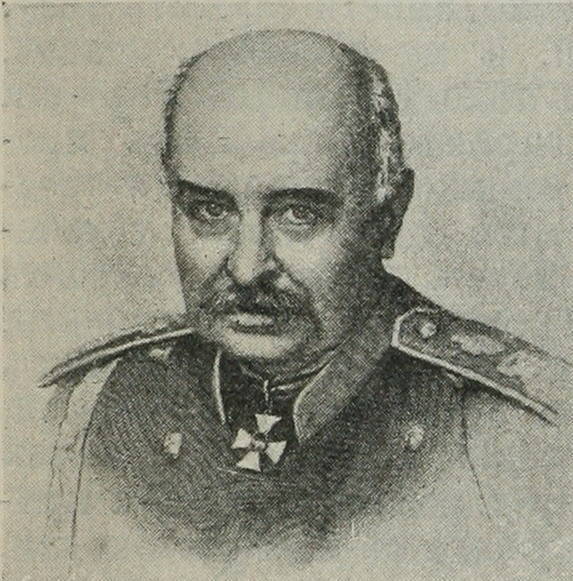 М. И. Драгомировъ въ 1889 г. (съ портета, писан. И. Е. Рѣпинымъ).