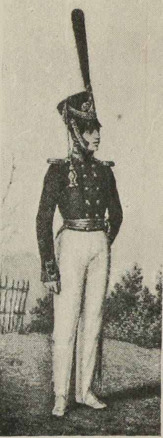 Гренад. оберъ-офицеръ л.-гв. Егерскаго полка 1811 г.
