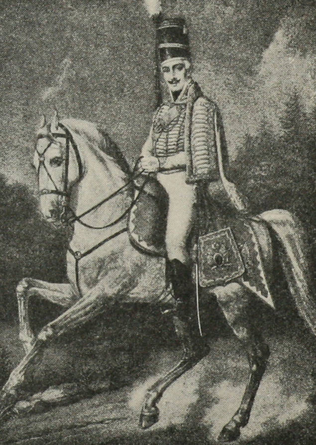 Офицеръ Елисаветградскаго гусарскаго полка 1802—03 гг.