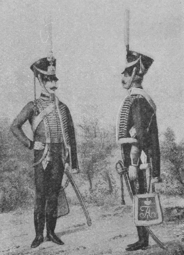 Офицеръ и рядовой. (1817—19 гг.).