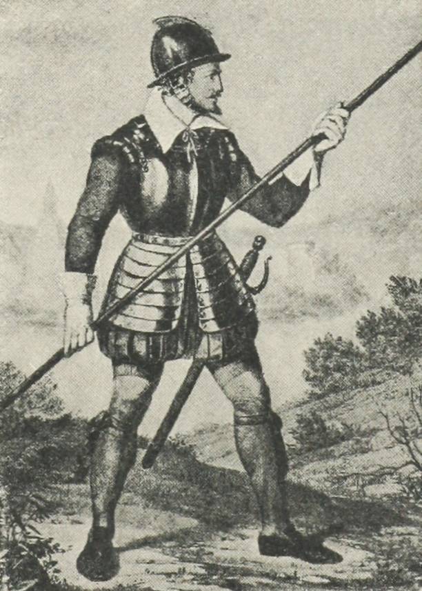Нѣмецкихъ полковъ копейщикъ въ XVII стол.