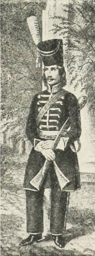 Товарищъ Литовскаго Татарскаго коннаго полка, 1797—1801 гг. (въ зимней формѣ).