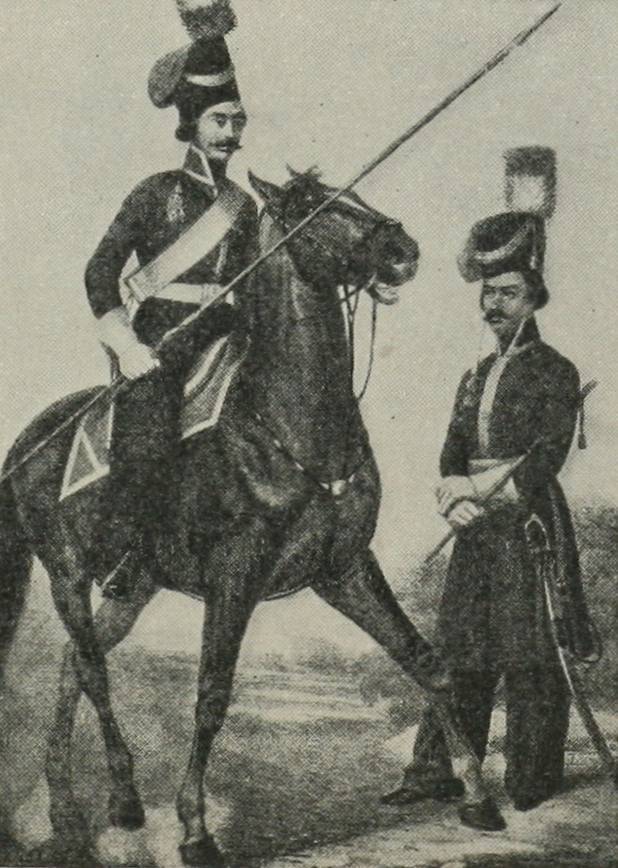 Рядовой и унтеръ-офицеръ л.-гв. Казачьяго полка 1801—1809 г.