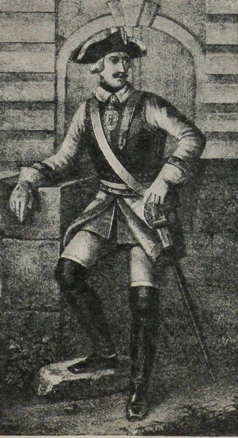 Унт.-офицеръ Кирасирск. полка (1756—1761 гг.).