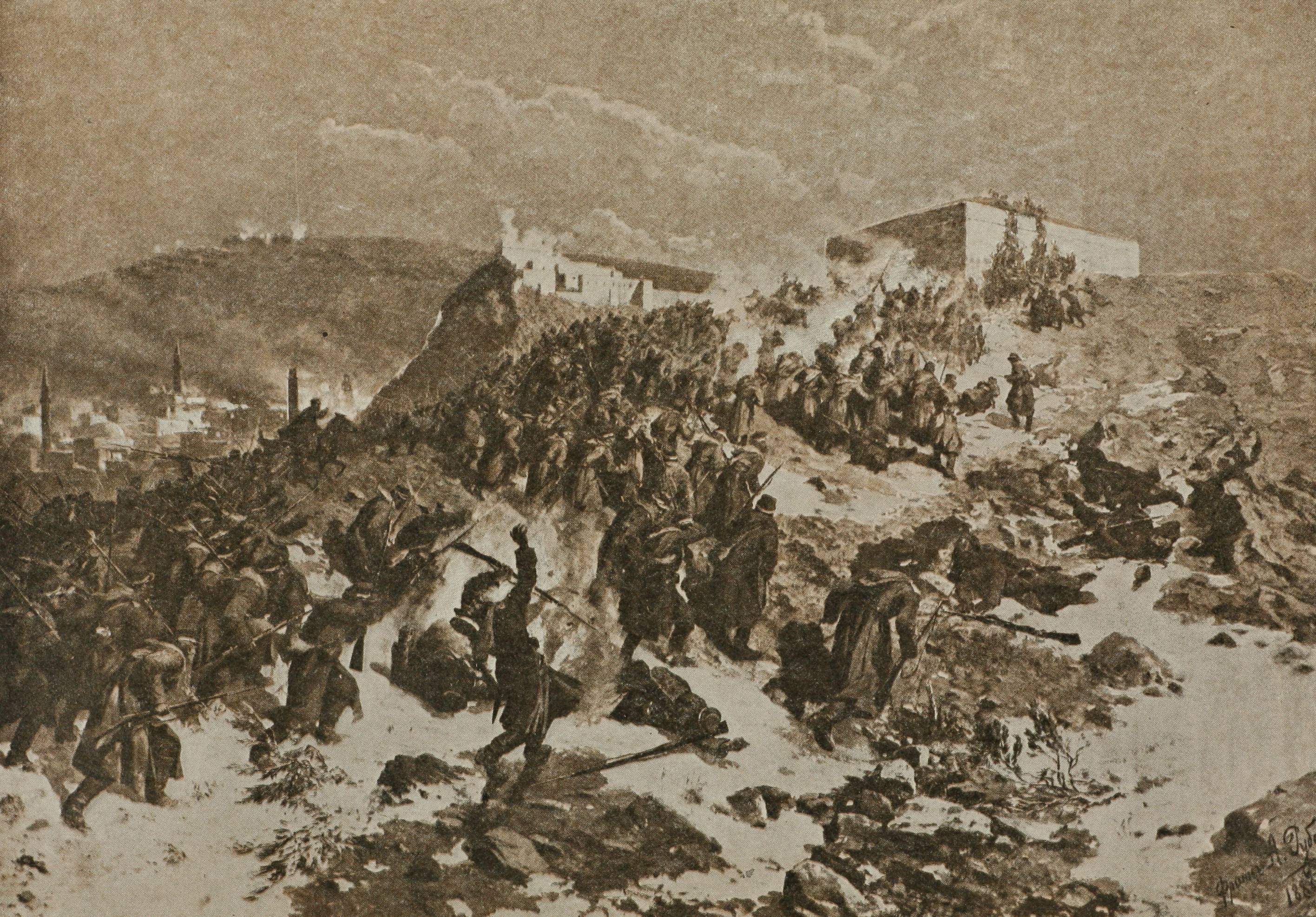 Штурмъ Карса въ 1877 г.