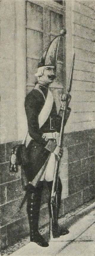 Гренадеръ Козловскаго мушкетер. полка (1797—1801 гг.).
