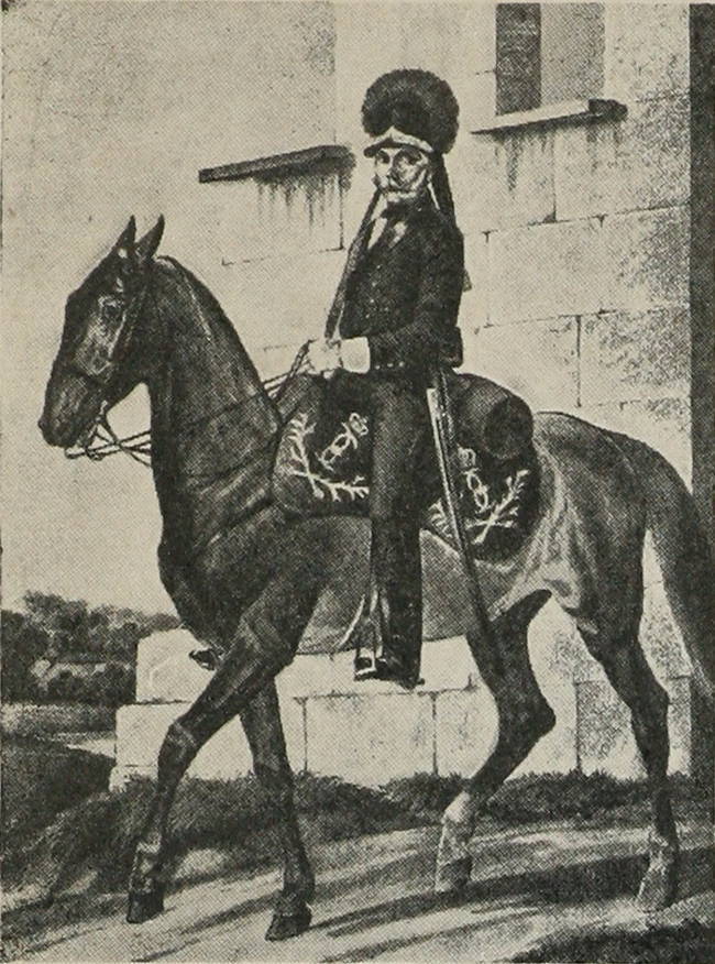 Конный егерь въ 1788 г.