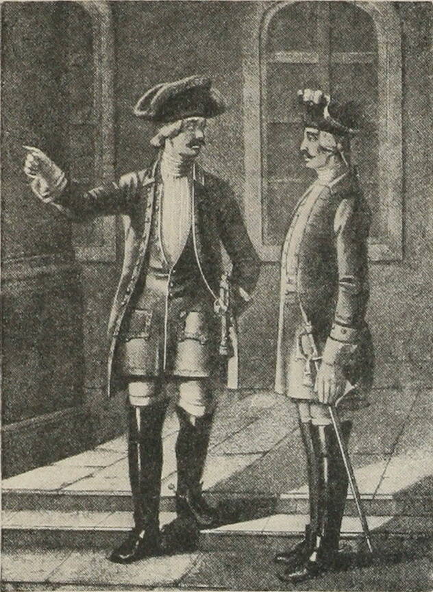 Офицеръ и рейтаръ л.-гв. Коннаго полка, 1731—42 гг.