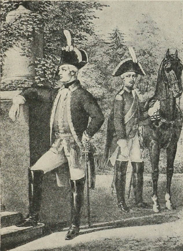 Офицеръ и рядовой л.-гв. Коннаго полка, 1786—96 гг.
