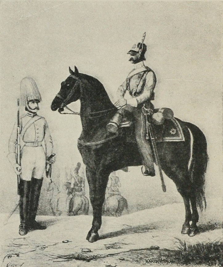 Конная гвардія въ 1840 г. (Съ рис. Верне).
