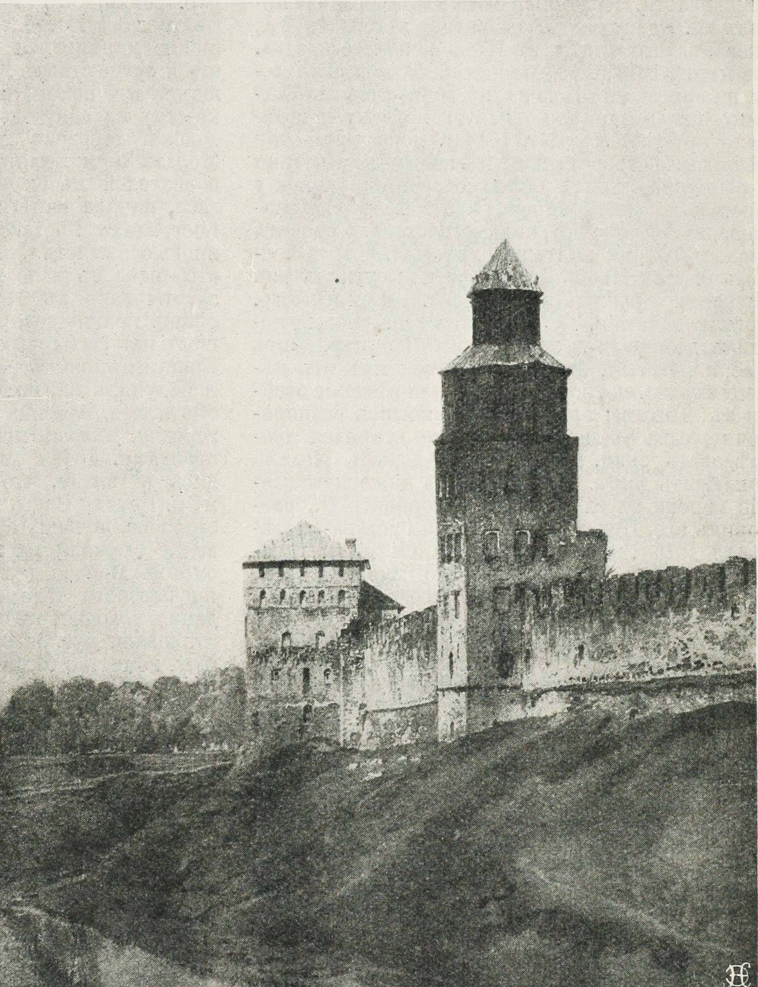 Башня Новгородскаго кремля.