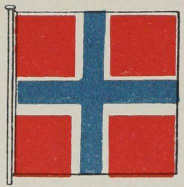 Флаги Норвегіи. Гюйсъ.