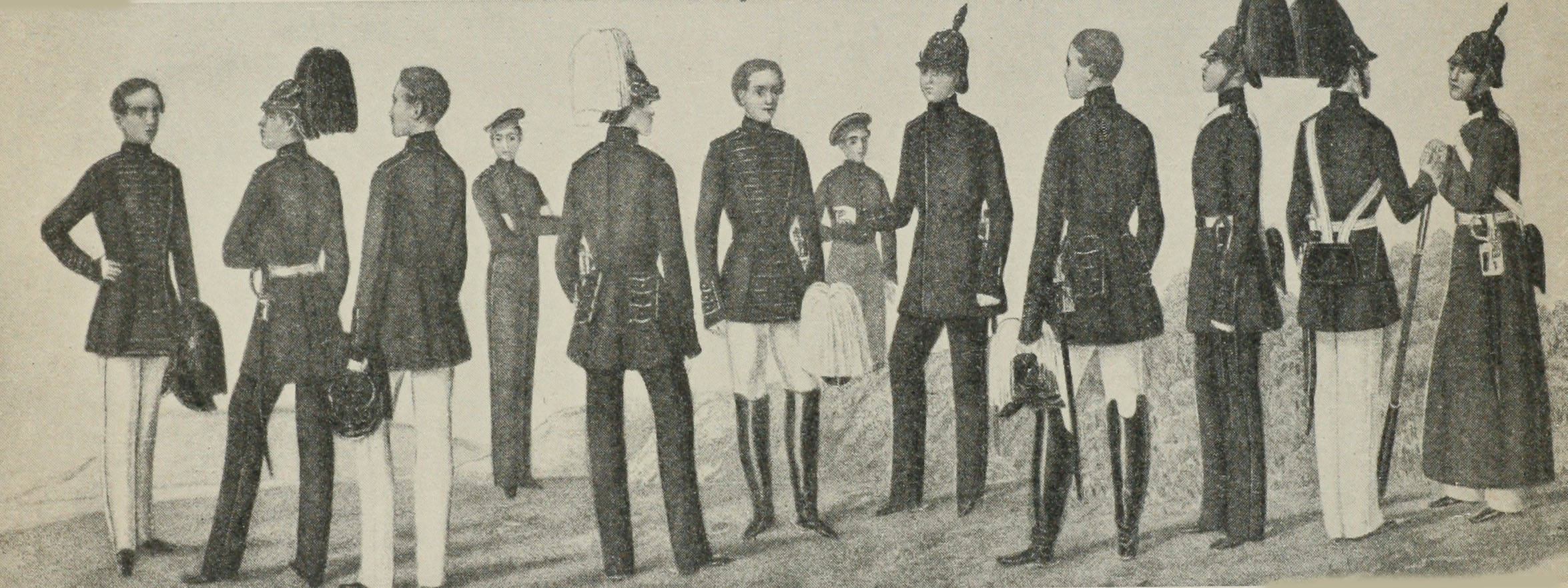 Формы одежды пажей и камеръ-пажей въ 1855 г.